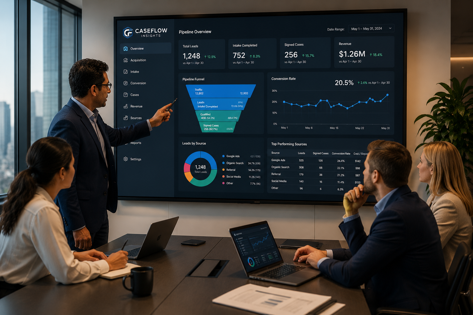 CASEFLOW Insights Analytics Team Dashboard